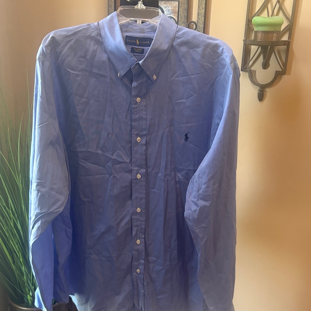Ralph Lauren Light Blue Button-Down Dress Shirt
